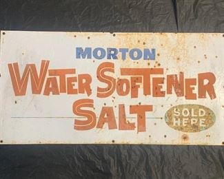 78. Morton Water Softener Salt Tin Sign