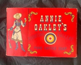 81. 1950s Annie Oakley's Shooting Gallery Soap Premium