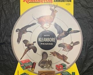 83. Remington Ammunition Cardboard Counter Sign