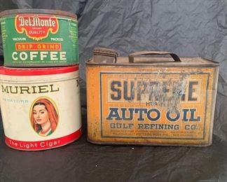 100. Early Gulf Supreme Auto Oil Can
