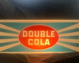Lighted Double Cola Sign