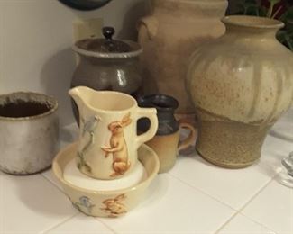 Adorable mug & bowl by Weller Ware