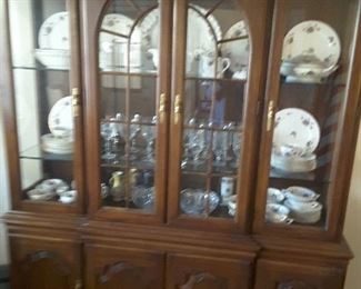 Beautiful lighted china cabinet by Harden furniture