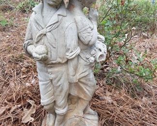 Concrete garden statue