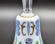 Bohemian Czech Glass Bell. Looks to be in excellent condition and measures 5” high and 3” in diameter at the base.