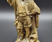 Brass Fishing Boy Sculpture. There is some light wear to the finish that can be seen in the photos. Measures 8” high and 3.5” in diameter at the base.