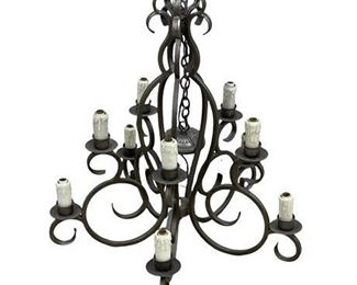 Lot 023
Dana Creath Lighting Decorative Iron Chandelier