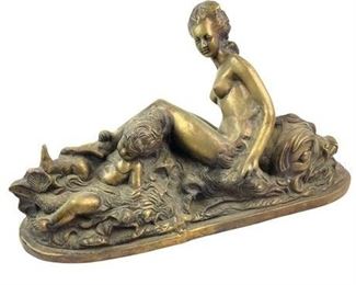 Lot 027a
Bronze Woman & Child Riding Mizuchi Dragon