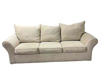 Lot 030a
Transitional Microfiber Cream Sofa