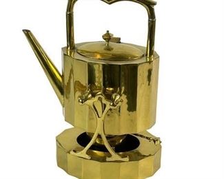 Lot 046a
Mid Century Brass Tea Pot on Stand