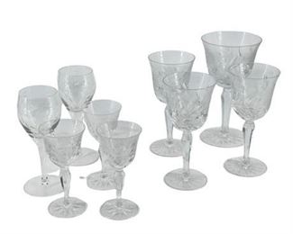 Lot 063
Vintage Cut Clear Crystal Drinkware Grouping