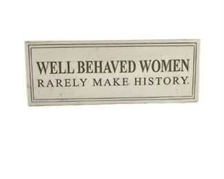 Lot 082
House Parts, Inc. Stone Inspirational Sign