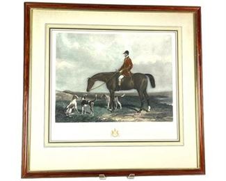Lot 112
Barraud Horseman Restrike Engraving 'Traverser'