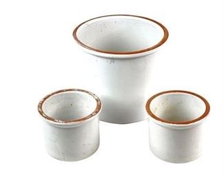 Lot 256
Crate & Barrel Glazed Crock Planters