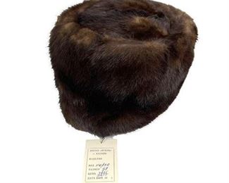 Lot 377
Vintage Russian Mink Cossack Style Hat
