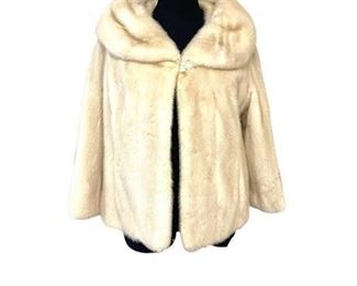 Lot 377b
Vintage Gartenhaus White Mink Car Coat