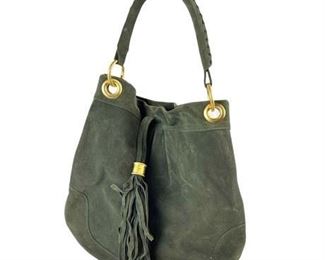 Lot 380
Doncaster Green Suede Hobo Bag