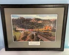 Eastbound Electrics Great Northern Framed Print by Jim Jordan measuring 38.5 x 29.5
