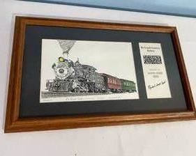 Michael Scott Kent "Rio Grande Southern" Signed Framed Print numbered 154 of 1500 and measuring 12.5" x 20.5".
