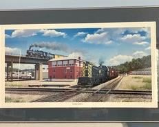 Mike Danneman 1998 Steel Dawn Framed Print numbered 106 of 500 and measuring 38" x 23.5".