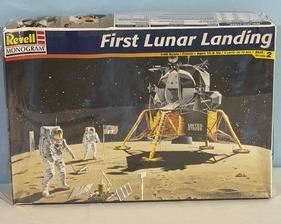 Revelle First Lunar Landing Model Kit new in package with some wear to the box.