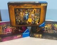 (3) Ravensburger Disney Villainous Puzzles; Prince John, Jafar and Captain Hook