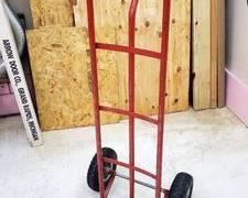 Red 2-Wheeler hand Truck in used condition 