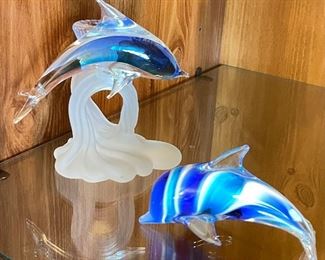 Glass dolphins
