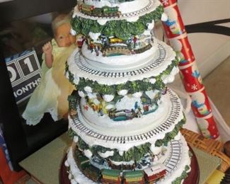 THOMAS KINCAID CHRISTMAS RAILROAD.