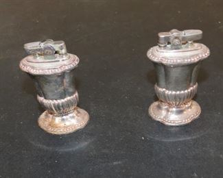 SILVER PLATE RONSON LIGHTERS.