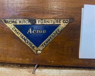 Armoire Metal Tag from ACME Kitchen Furniture Co
