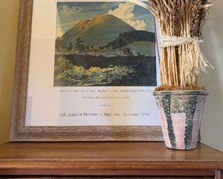 Art Museum of Northern Arizona "Art Education is a Basic Necessity, Not a Mere Cultural Frill" Antique Chest 3 Drawer w Pin and Cove or Knapp Joint