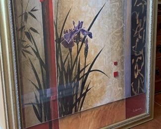 Art Print Iris 41" x 41"