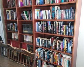 Books. Cherry bookcases