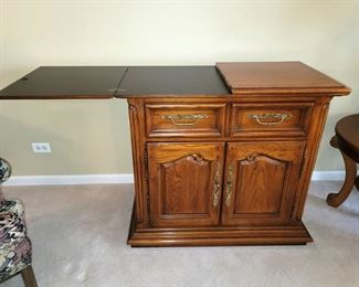Thomasville sideboard with heat tempered surface
