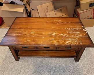 Very affordable coffee table to paint!