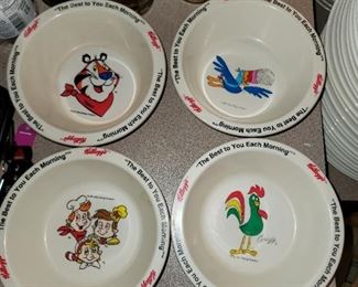 Vintage Kellogg's cereal bowls