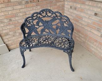 Cast iron bench
