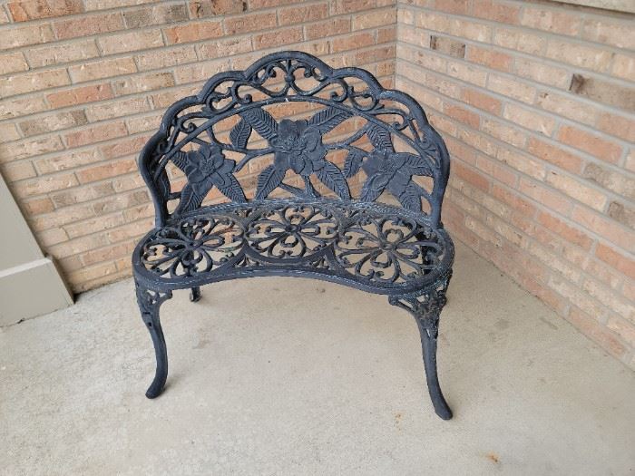 Cast iron bench