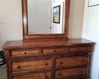 Walter E. Smithe furniture dresser with mirror