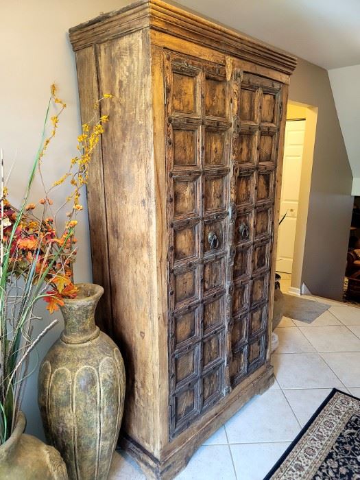 Gorgeous rustic storage cabinet - very roomy!