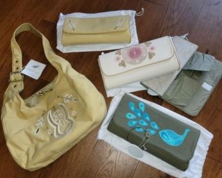 Serena & Lily Prague Gypsy Tote, Flax Linen with Changing Pad diaper bag, clutches with changing pads NWT