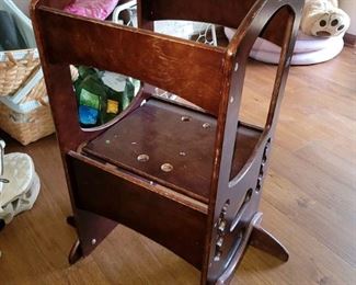 Kids The Learning Tower – Child Kitchen Helper Adjustable Height Step Stool, Wooden Frame, Counter Step-Up Active Standing Tower