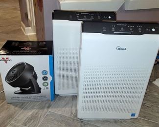 Winix air purifiers. Vornado fan new in box