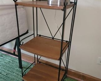 Wood 3-tier collapsible shelf