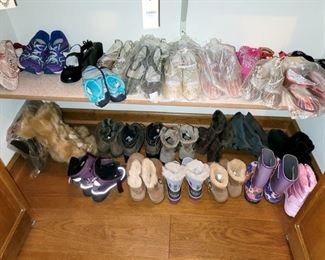 Girl's boots and new shoes
