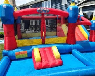 Giant Blast Zone inflatable bounce house (needs a washing)