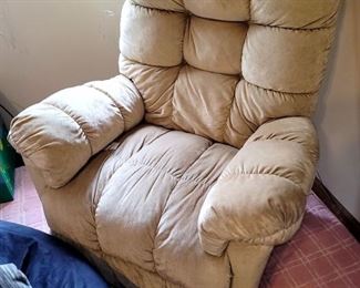 Beige recliner