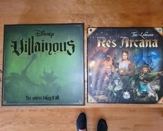 Villainous and Res Arcana games - brand new