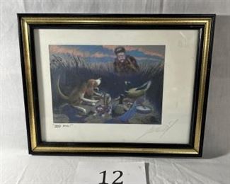"Bad Dog!" Signed Print  in frame